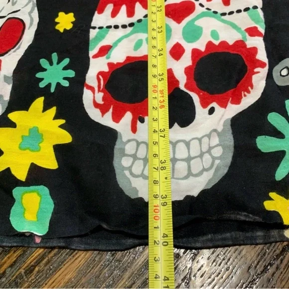 Mr Buho Sarong Vibrant Swim Cover Wrap Skirt Skull Design - Picture 2 of 12